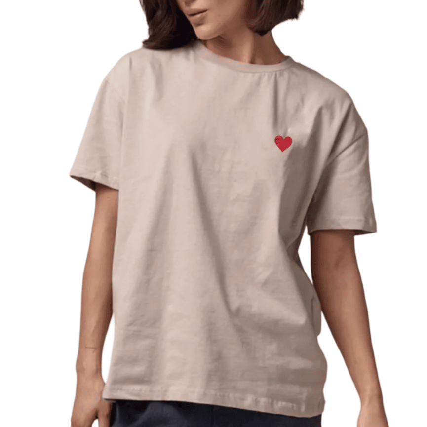 Tricou Bej Sweetheart