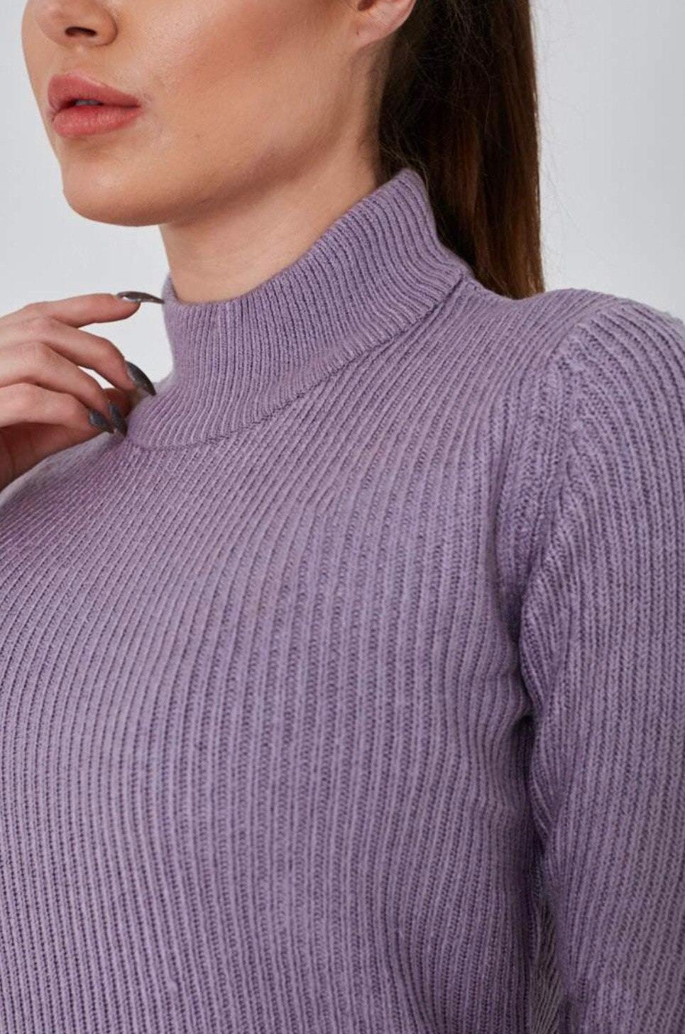 Lilla Highneck Pullover - Flamour.ro