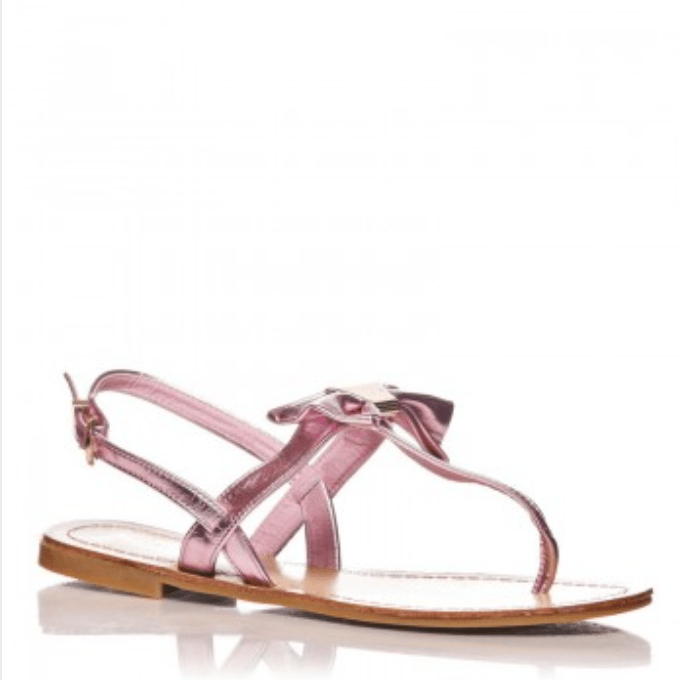 Pink Bow Sandals - Flamour.ro