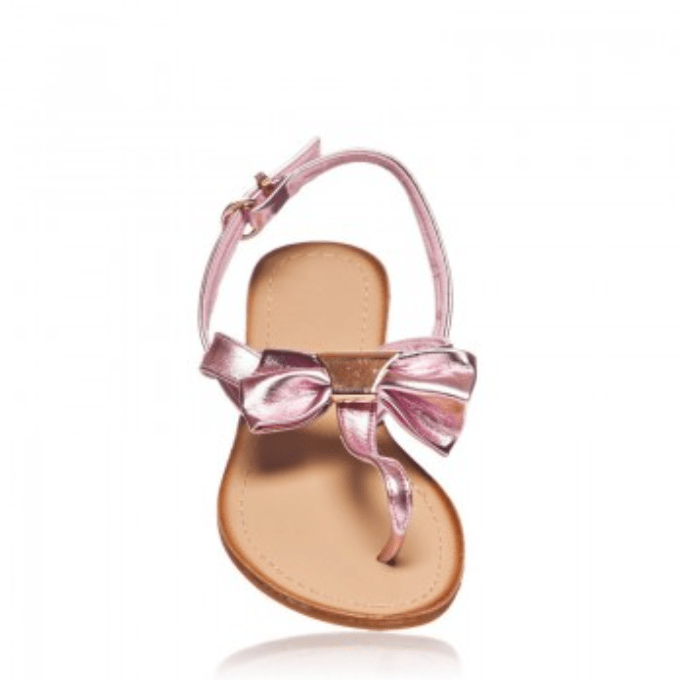 Pink Bow Sandals - Flamour.ro